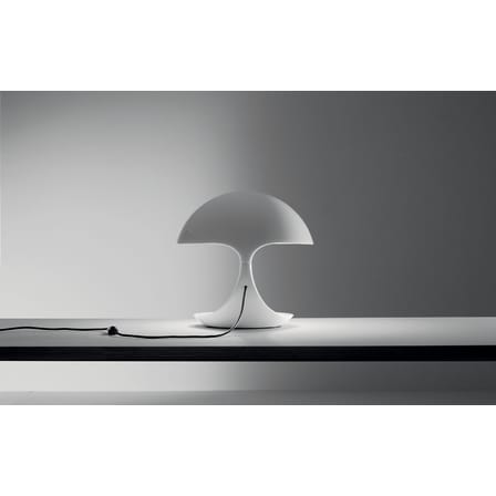 Lampe de table Cobra plastique noir / Elio Martinelli , 1968 - Martinelli Luce