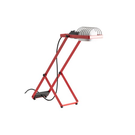 Lampe de table Sintesi métal rouge / Ernesto Gismondi, 1975 - Orientable - Artemide