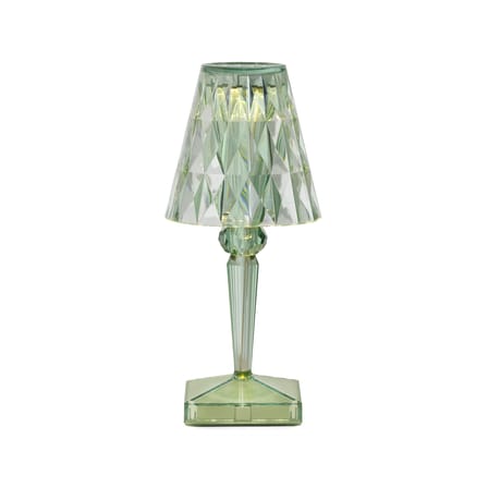 Lampe extérieur sans fil rechargeable Battery LED vert / Ø 12 x H 26 cm - Recyclé - Kartell