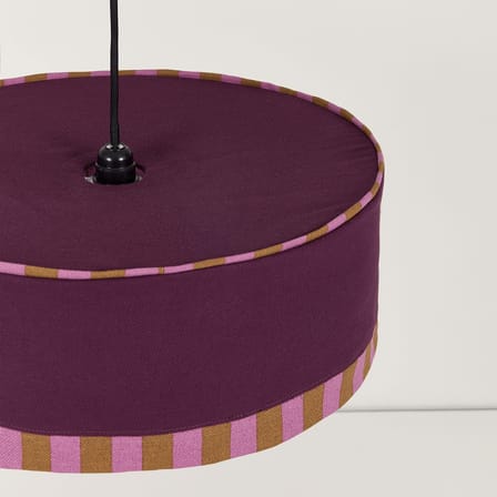 MÖBELZUBEHÖR Paul textil violett / Ø 50 x H 18 cm - NOBODINOZ
