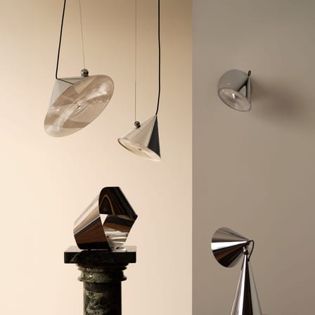 Wandleuchte Pose Surface LED metall silber / Orientable - Tom Dixon