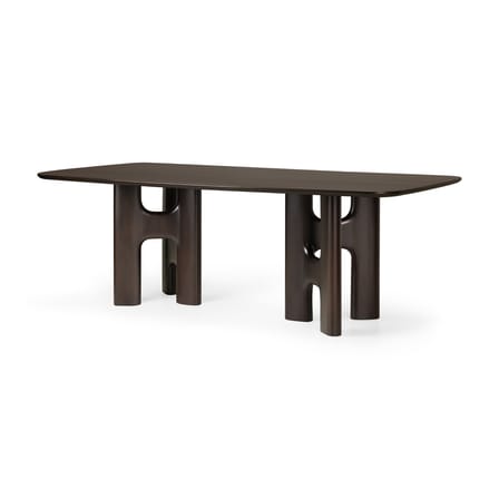 rechteckiger Tisch Flow holz braun / 220 x 110 cm - 8 Personen - Ethnicraft