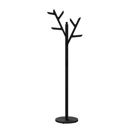 Ambroise Standing coat rack wood black / H 158 cm - Oak - Hartô