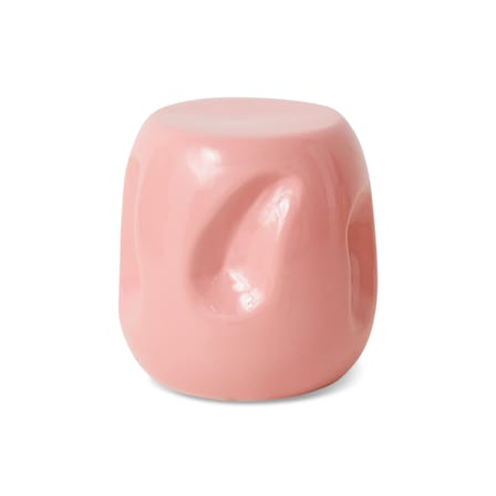 Table d'appoint Currents céramique rose / Ø 38 x H 38 cm - HK LIVING