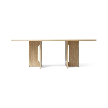Table rectangulaire Androgyne bois naturel / 210 x 109 cm - Audo Copenhagen
