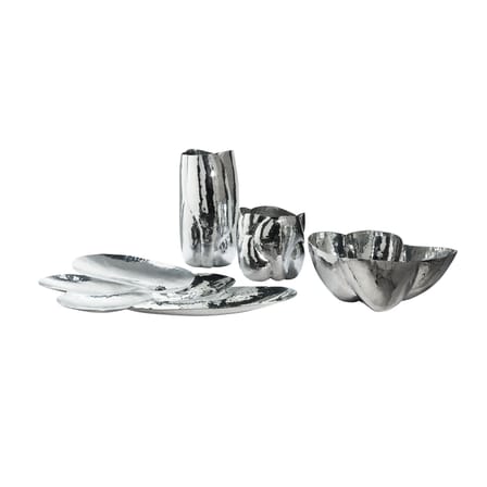 Cloud TALL Vase silver metal / Ø 21.5 x H 43.5 cm - Handmade - Tom Dixon