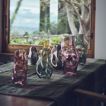Vase Gleam High verre vert / H 32 cm - HK LIVING