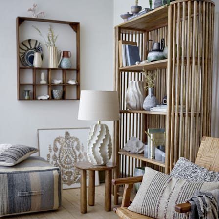 Etagère murale Marino / Vitrine - L 70 x P 10 x H 88 cm / Bois de récupération recyclé - Bloomingville