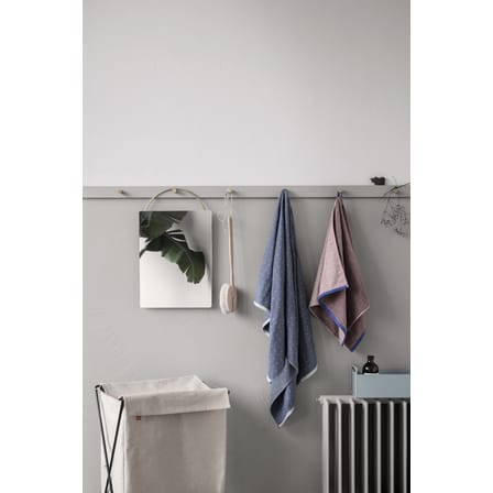 Wäschekorb Herman textil weiß beige / zusammenklappbar - Metall und Stoff - Ferm Living