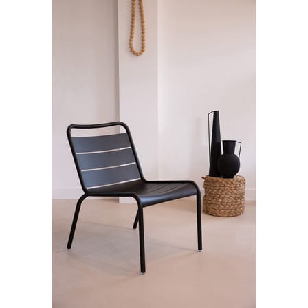 Chaise lounge Luxembourg métal violet / Assise basse - Fermob