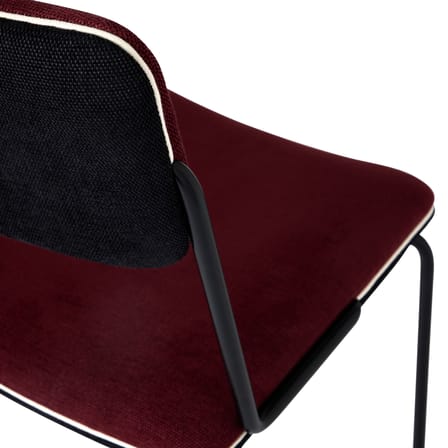 Chaise rembourrée Double jeu tissu violet - Maison Sarah Lavoine