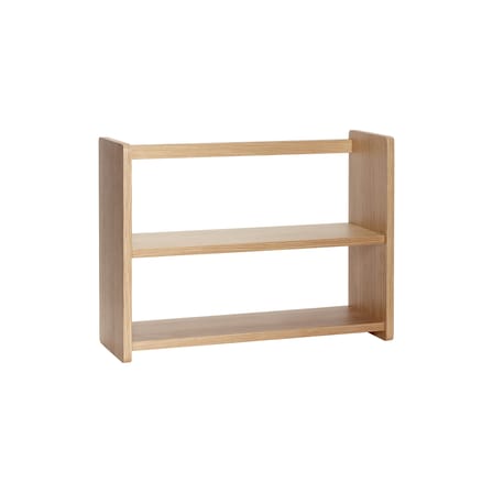 Etagère murale Nomad Double bois naturel / L 60 x H 44 cm - HÜBSCH