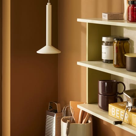 Etagère murale Pep bois jaune / L 50 x H 40 cm - HÜBSCH