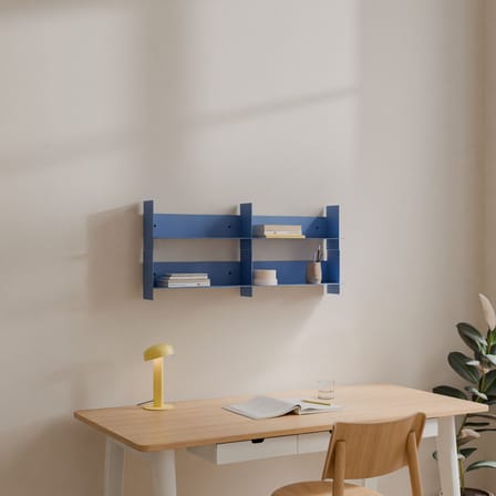 Étagère Pli métal bleu / L 45 x P 15 cm - TIPTOE