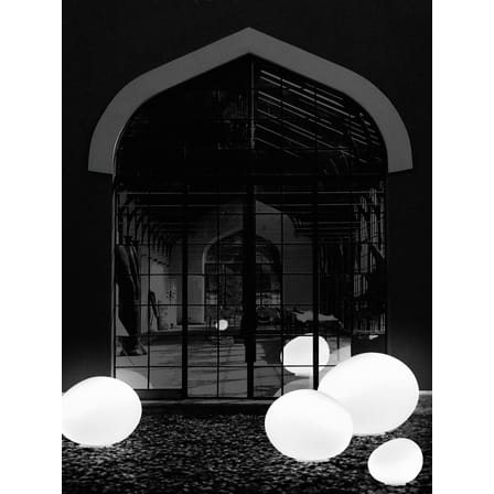 Lampe de table Poly Gregg Media plastique blanc / L 47 cm - Ludovica+Roberto Palomba, 2008 - Foscarini