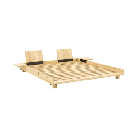 Lit double Social / Pour matelas 180 x 200 cm - Dossiers & chevets intégrés - KARUP DESIGN