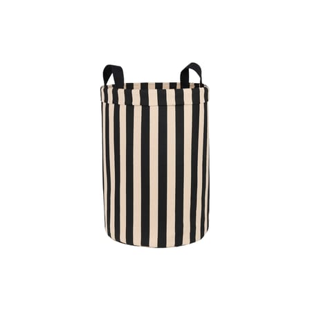 Panier Rond tissu noir / H 47 cm - NOBODINOZ