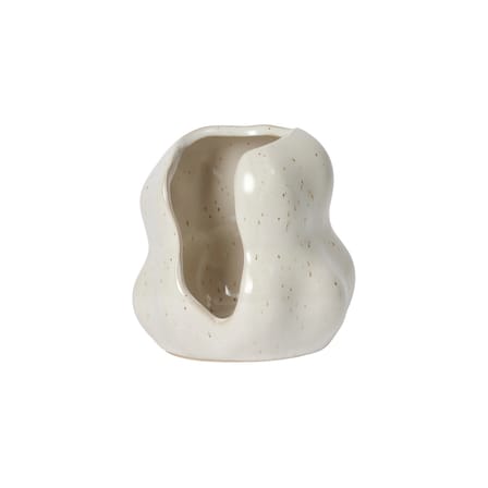 Photophore Hekla céramique beige / Ø 9,5 x H 10 cm - BROSTE COPENHAGEN