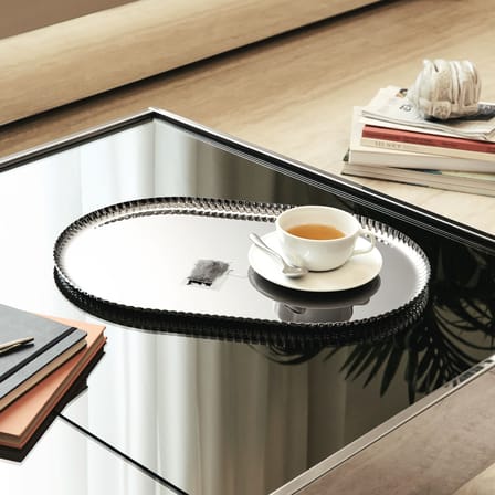 Plateau Pleats métal / 46 x 31 cm - Alessi