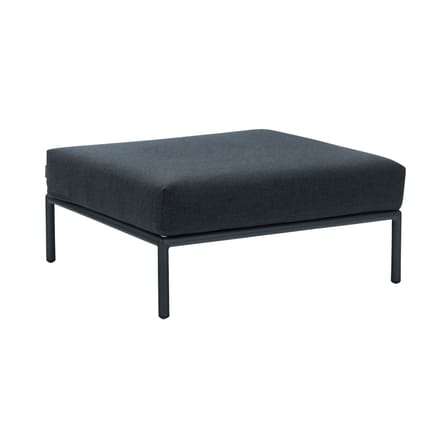 Pouf d'extérieur Level tissu gris / 81 x 81 cm - Houe