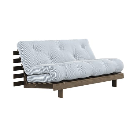Divano convertibile Roots legno blu / L 160 cm - 3 posizioni / Struttura marrone - KARUP DESIGN