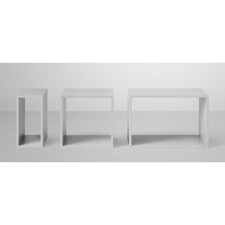 Stacked Shelf wood grey / Medium carré 43x43 cm / Sans fond - Muuto