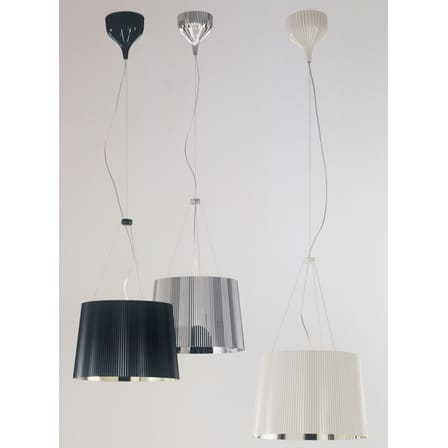 Suspension Gé Metallisé plastique blanc or / Ø 37 cm - Matériau recyclé - Kartell