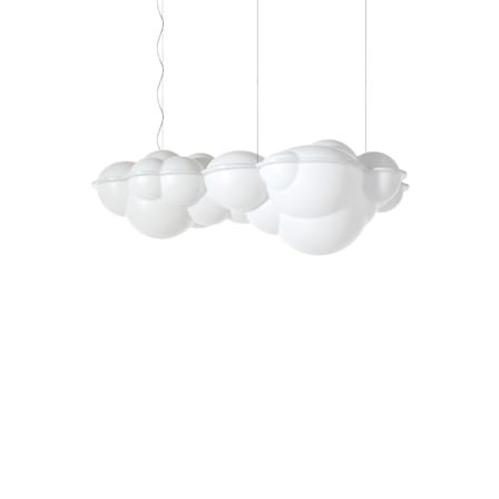 Suspension Nuvola Minor plastique blanc / LED / 100 x 58 x H 37 cm - Nemo