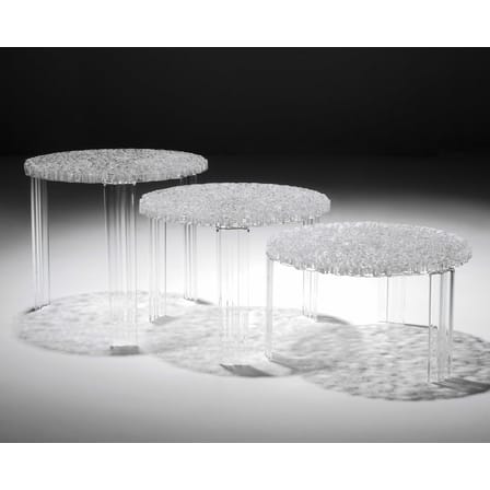 Table basse T-Table Alto plastique transparent / Ø 50 x H 44 cm - Kartell