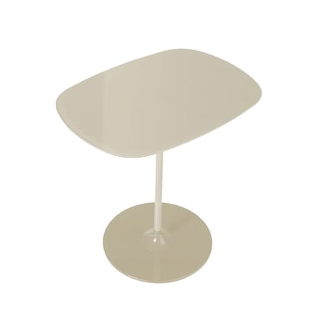 Table d'appoint Thierry verre blanc / 33 x 50 x H 50 cm - Verre - Kartell