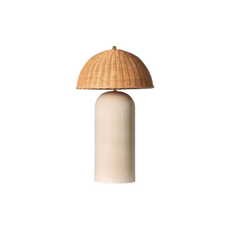 Arvin Large Table lamp cane & fibres beige / H 61 cm - Vincent Sheppard