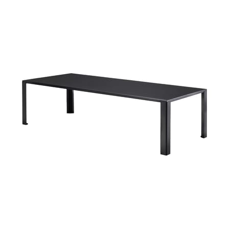 Table rectangulaire Big Irony métal noir / Maurizio Peregalli, 2000 - 238 x 100 cm - Zeus