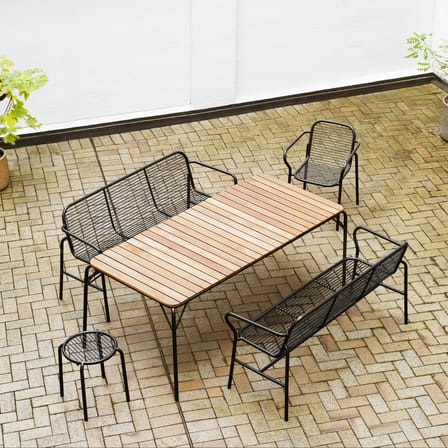 Table rectangulaire Vig Wood bois naturel / 90 x 200 cm - Normann Copenhagen