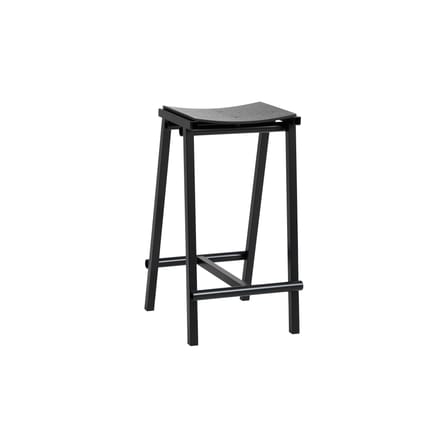 Tabouret haut Taburete 8 métal noir / H 65 cm - Hay