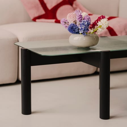 Tavolino Kob vetro nero / 105 x 55 x H 40,5 cm - NOO.MA