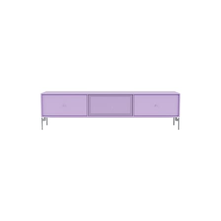 Octave V TV unit wood purple / Base, legs - W 138 x D 30 x H 36.6 cm - MONTANA