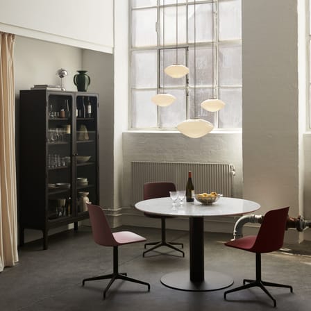 Vaisselier Trace Double SC88 bois marron / L 120 x H 192 cm - &tradition