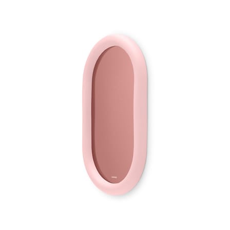 Wandspiegel Mirage plastikmaterial rosa Loop / Buntes Glas – L 35 x H 60 cm - Fatboy