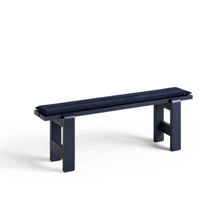 Banc Weekday bois bleu / L 140 cm - Hay