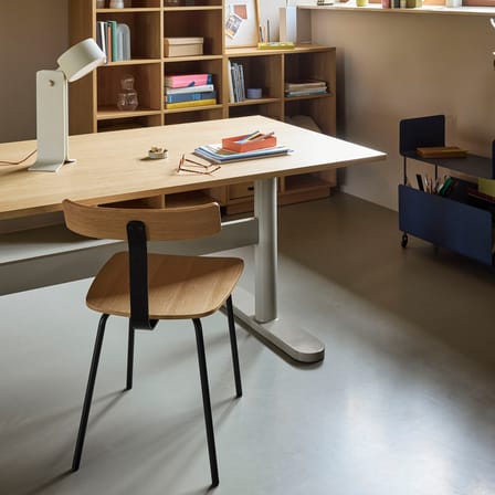 Bibliothèque Disco Small bois naturel / L 80 x P 30 x H 95 cm - HÜBSCH