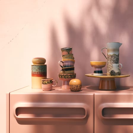 Boîte hermétique 70s ceramics / Ø 11 x H 22,5 cm - HK LIVING