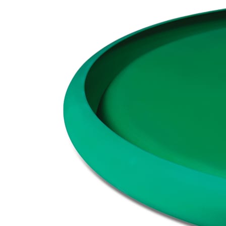 Centre de table Discolo métal vert / Federico Angi, 2023 - Ø 34 cm - Alessi