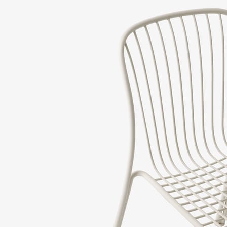 Chaise Thorvald SC94 métal blanc - &tradition