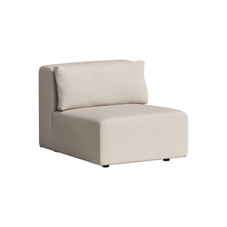 Chauffeuse Bridge tissu beige / Module central pour canapé modulable - TIPTOE
