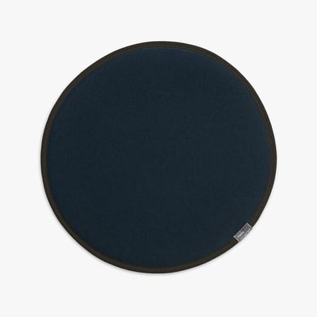 Coussin d'assise Seat Dots tissu bleu / Ø 38 cm - Réversible - Vitra