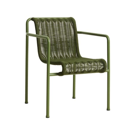 Fauteuil de repas Palissade Cord vert / Corde tissu recyclé - Hay