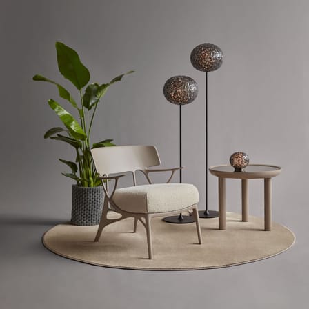 Fauteuil rembourré A.I. Lounge / Conçu par intelligence artificielle - Recyclé - Kartell