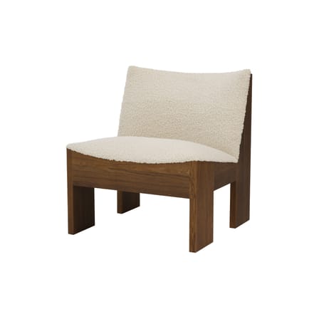 Fauteuil rembourré Tenon tissu blanc - NEW WORKS
