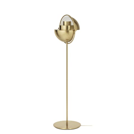 Lampadaire Multi-Lite métal or / Modulable & orientable - Réédition 1972 - Gubi