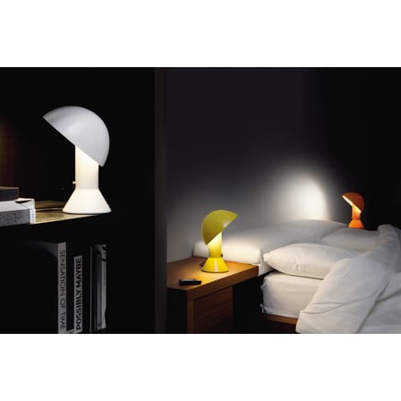 Lampe de table Elmetto plastique vert / 1976 - Martinelli Luce